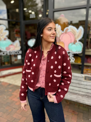 Pretty in Polka Cardigan