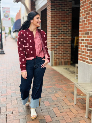 Pretty in Polka Cardigan