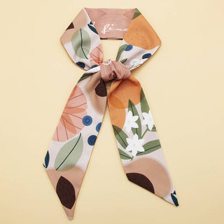 Floral patterned twilly scarf 