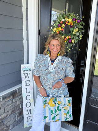 Pretty Pattern Mix Blouse