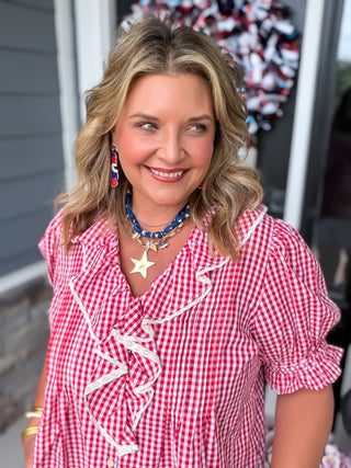 Pretty Picnic Ruffle Blouse