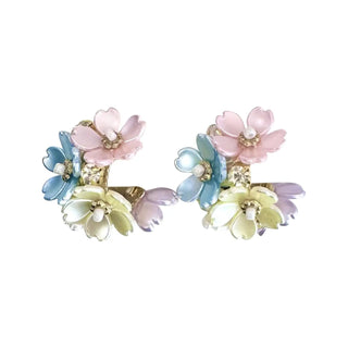 Princess Flower Hoop Earring