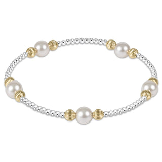Purpose Pearl 6mm Dignity Mixed Metal Bracelet