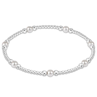 Purpose Pearl 4mm sterling bracelet.