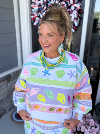 Queen of Sparkles seashell sweatshirt