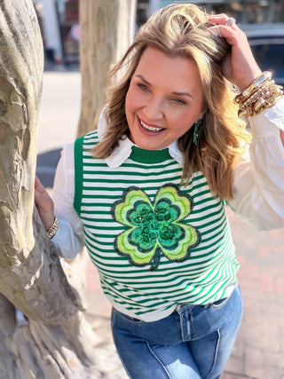 queen of sparkles shamrock vest