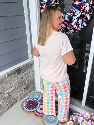 Queen Of Sparkles | Pink Sequined "Beach" Day Statement Tee