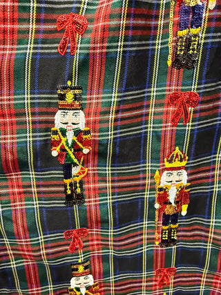 Queen Of Sparkles | Plaid Nutcracker & Bow Blouse