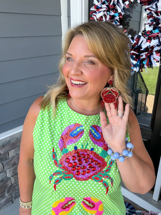 Queen Of Sparkles | Polka Dot Crab Tank Dress