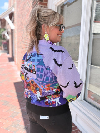 Queen Of Sparkles | Trick Or Treating Scene Cardigan
