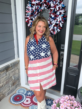 queen of sparkles flag dress