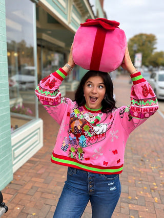 Queen Of Sparkles | Vintage Mrs. Claus Sleigh Sweatshirt