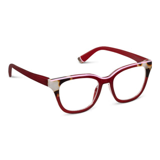 Ramona progressive reading glasses in cherry and chai tortoise.