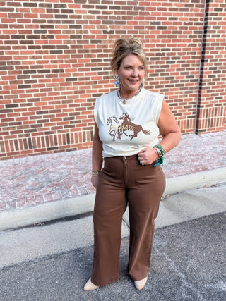 Refined Rise Pants | Brown