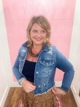 Risen | Frayed & Fearless Denim Jacket