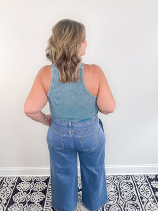 Risen | Pleated & Polished Jeans