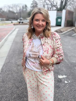 Royal Watercolor Bunny Crown Tee