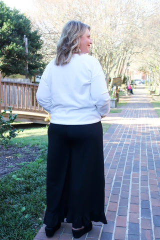 Ruffle & Rise Pants