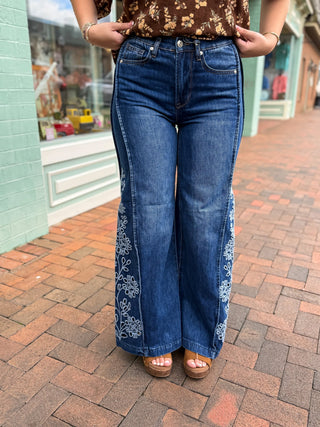 Saige | Bethany High Rise Wide Leg Jeans