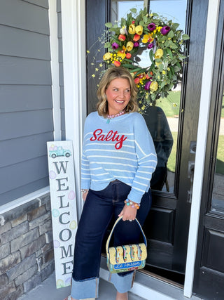 "SALTY" Sweater | Blue