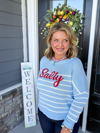 shiraleah blue salty sweater