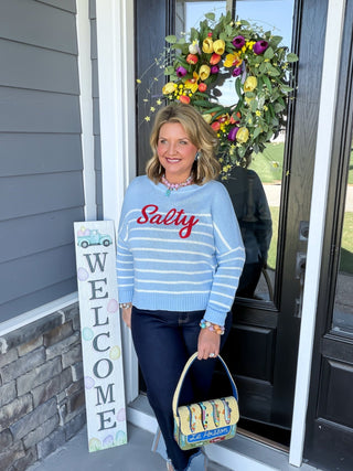 "SALTY" Sweater | Blue