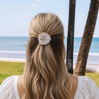 Sand Dollar Shape Flat Hair Clip