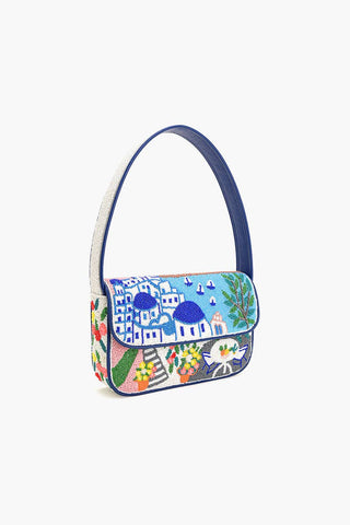 "Santorini Dreams" Beaded Shoulder Bag