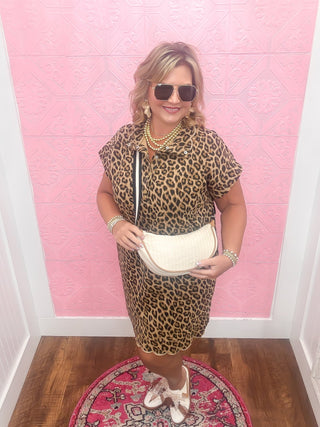 Scalloped in Spots Mini Dress