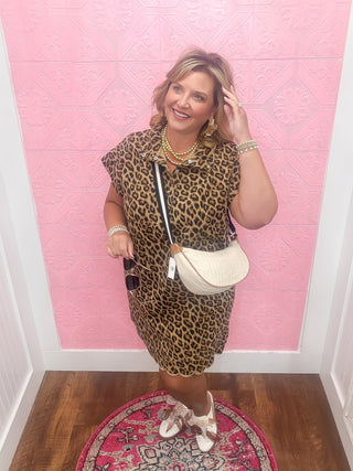 Scalloped in Spots Mini Dress