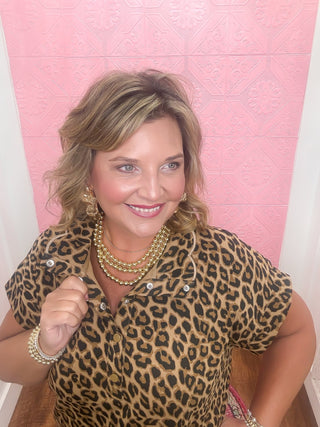 Scalloped in Spots Mini Dress