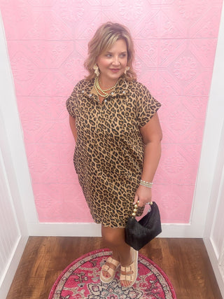 Scalloped in Spots Mini Dress
