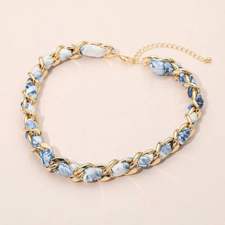 Scarf chain necklace.