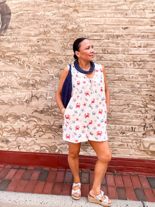 shells and crab romper
