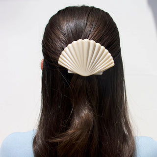 Shimmering Shell Medium Flat Hair Clip