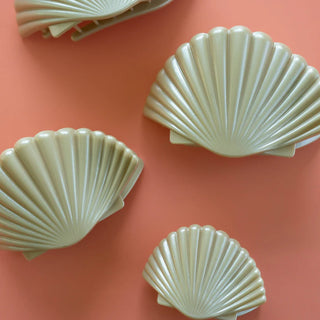 Shimmering Shell Medium Flat Hair Clip