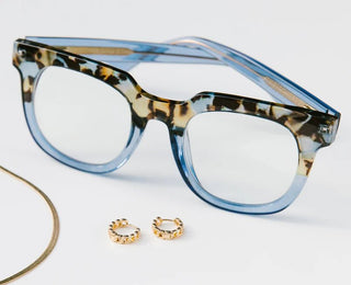 Showbiz Reading Glasses Blue Quartz/Blue