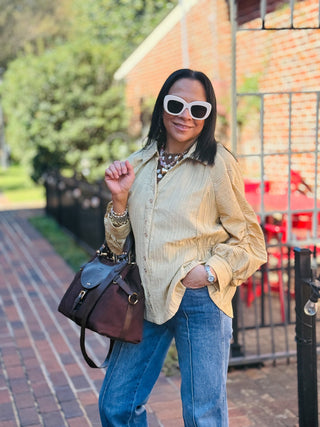 Sienna Sweetheart Blouse | Mustard