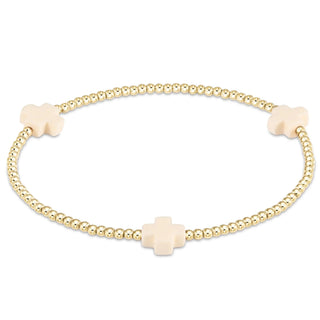 Signature Cross Color 3MM Gold Bracelets