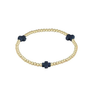 Signature Cross Color 3MM Gold Bracelets