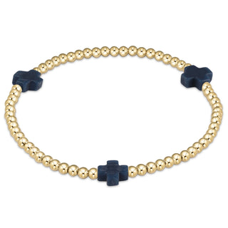 Signature Cross Color 3MM Gold Bracelets
