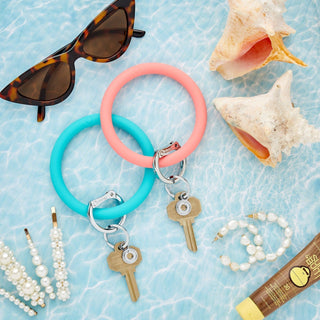 Silicone Big O® Key Ring - Coral Reef