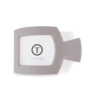 Silver Flames Large Flat Square Hair Clip