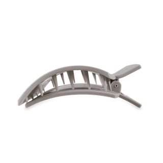 Silver Flames Large Flat Square Hair Clip