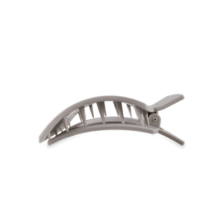 Silver Flames Medium Flat Square Hair Clip