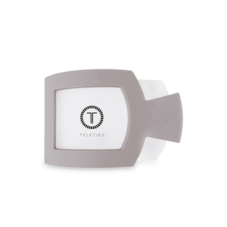 Silver Flames Medium Flat Square Hair Clip