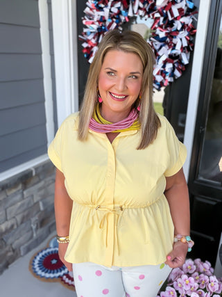 Simply Chic Cap Sleeve Blouse