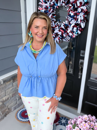 Simply Chic Cap Sleeve Blouse