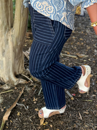 Simply Striped Denim Jeans