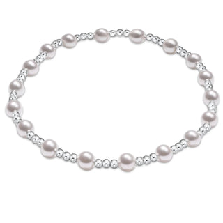 Sincerity pearl 4mm sterling bracelet.